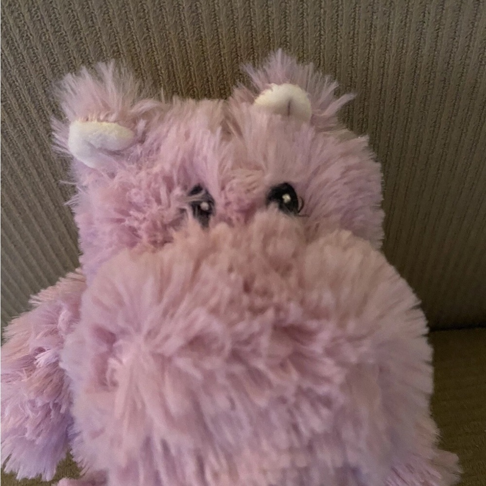Warmies Purple Plush Hippo Toy - Picture 2 of 16